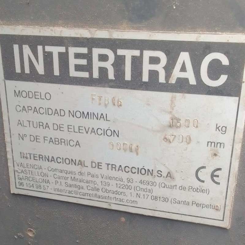 Electrica 1500kg | Mástil tríplex 4500mm TEU - Imagen 3